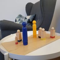 systemische Aufstellung mit Hilfe von Spielfiguren